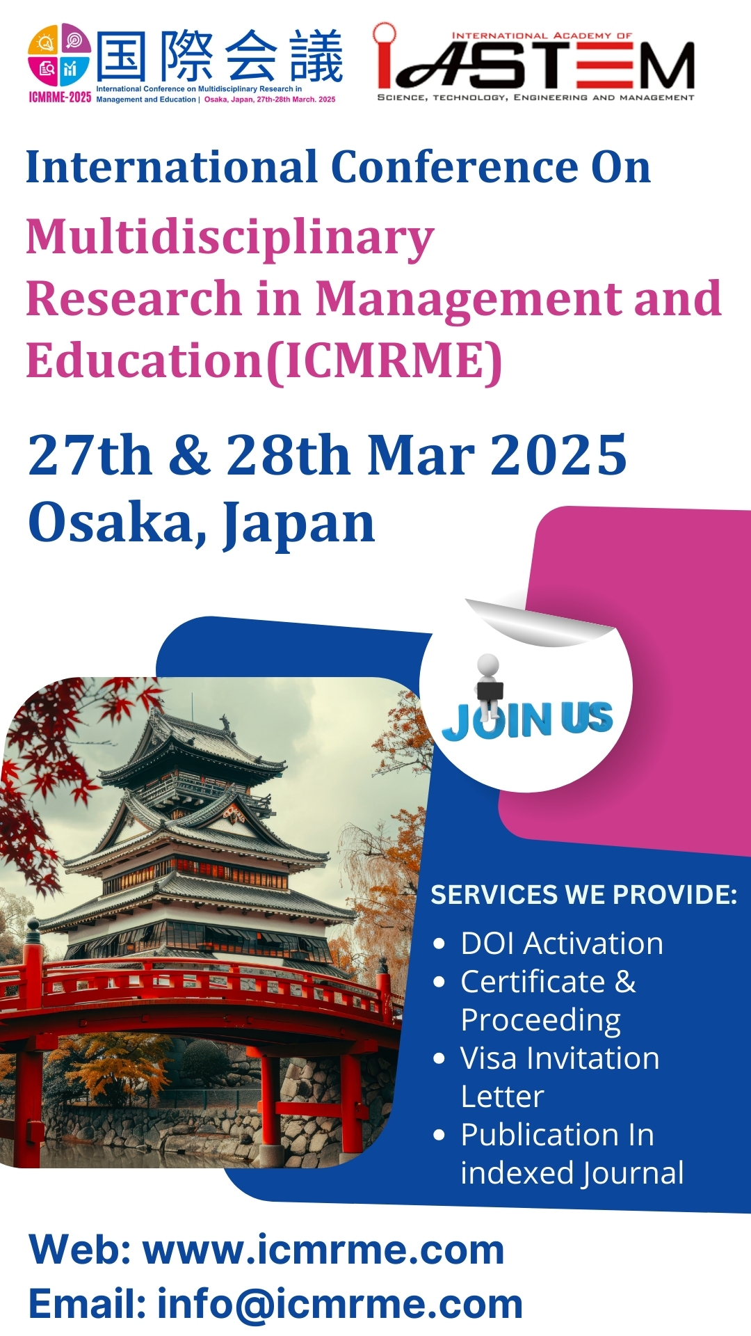 Multidisciplinary Research in Management and Education Conference in Japan